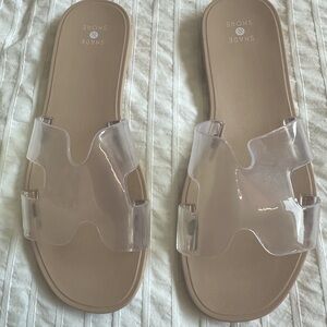 NWOT Jelly Slide Sandals